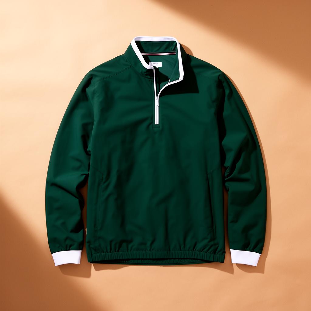 Tipped Half-Zip Windbreaker